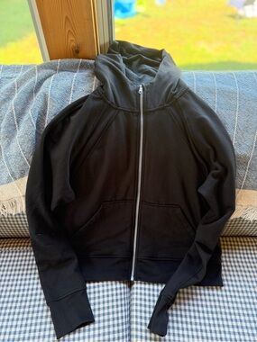 Avia Black Lightweight Full-Zip Hoodie Jacket